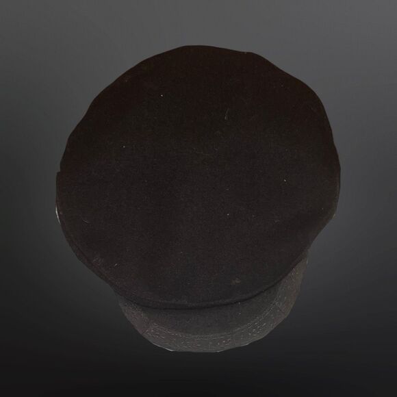 Vintage 1829 Fisherman's Black Gronlands Skipper Wool Cap Made In Denmak - Picture 6 of 6